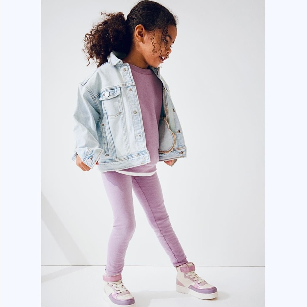 KIDPIK Overdyed Supersoft Skinny Leggings in Orchid Bloom Purple - Size 8